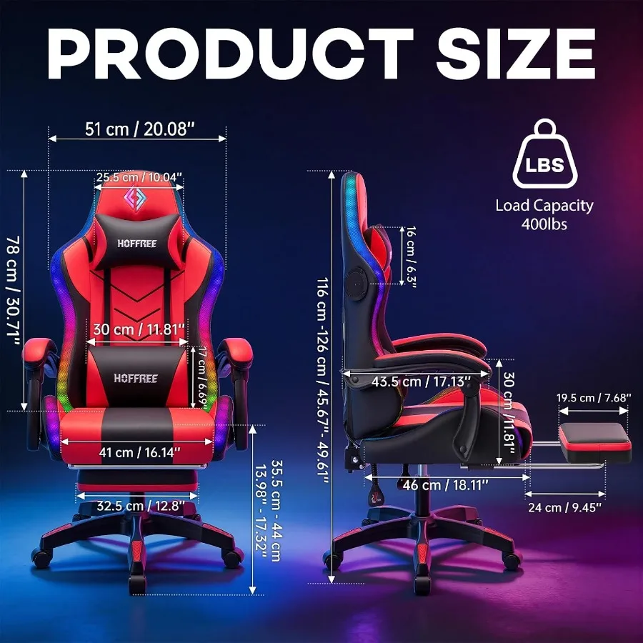 Gamingowe krzesło RGB z wbudow – Speakers recenzja i cena