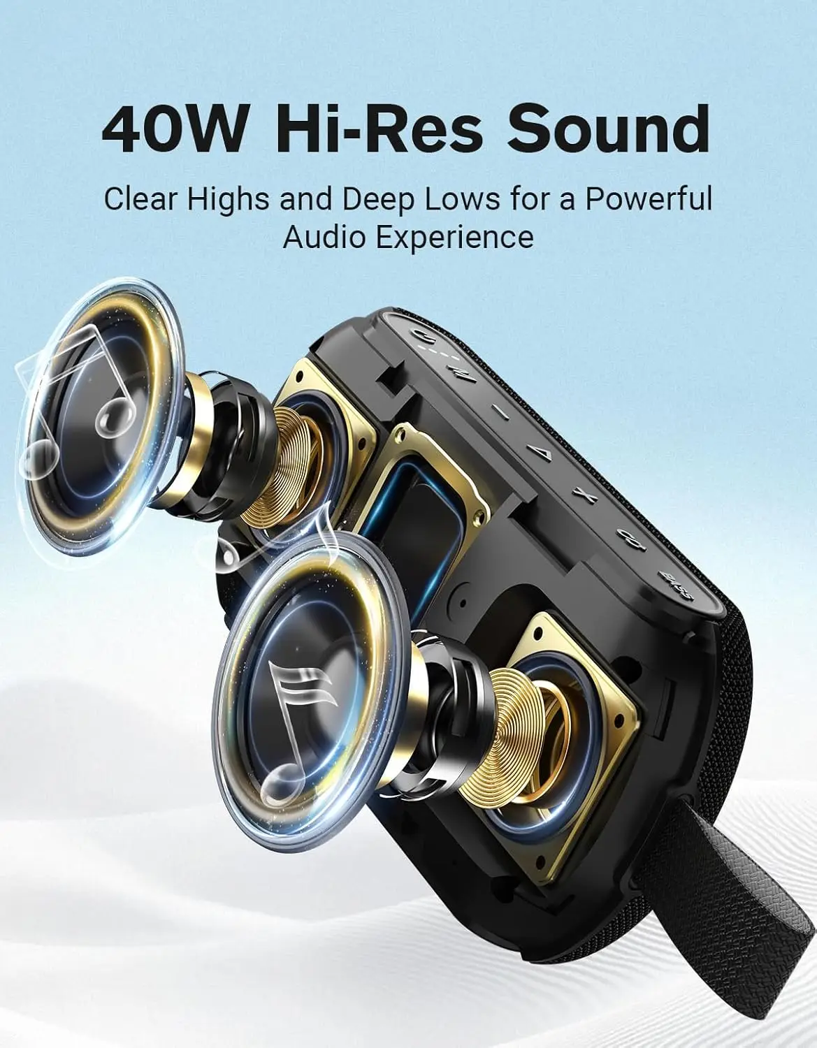 OHAYO 40W Bezprzewodowy Przeno – Portable Bluetooth Speaker Waterproof Ipx7 recenzja i cena